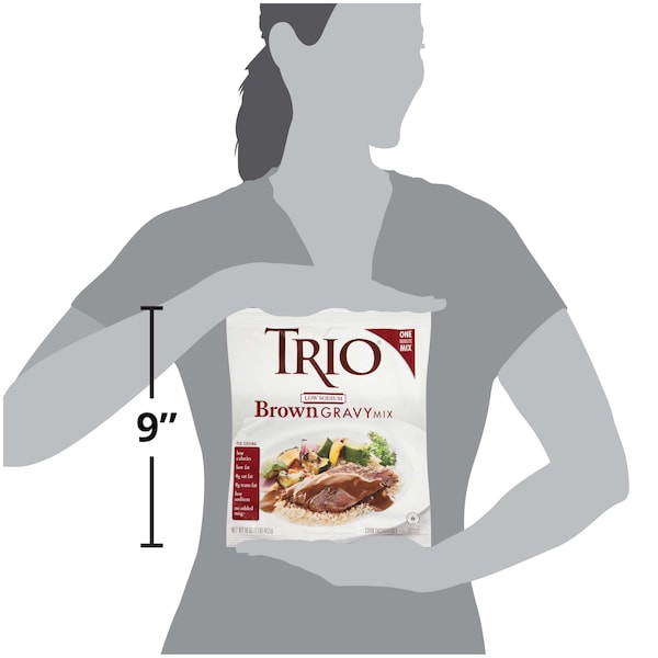 Trio Trio Low Sodium Brown Gravy Mix 1lbs, PK8 10050000385727 - main